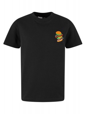 Детска Тениска Burger Love EMB Tee black 158/164
