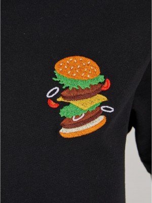 Детска Тениска Burger Love EMB Tee black 158/164