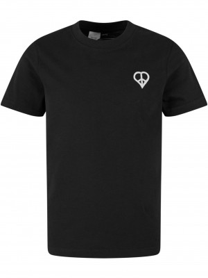 Детска Тениска Peace Lovesign EMB Tee black 158/164