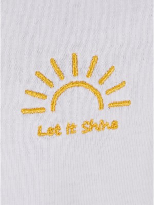 Детска Тениска Let It Shine Sun EMB Tee white 158/164