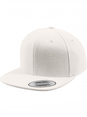 Шапка с козирка в бяло Melton Wool Snapback Шапка с козирка в бяло Melton Wool Snapback