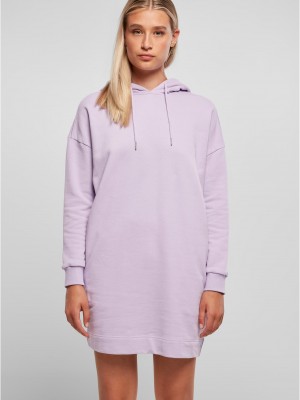Суичър Ladies Organic Oversized Terry Hoody Dress lilac XXL