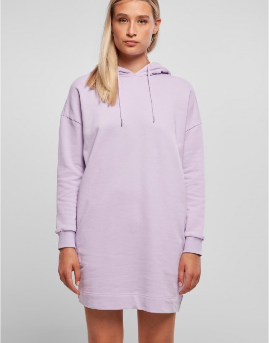 Суичър Ladies Organic Oversized Terry Hoody Dress lilac XXL