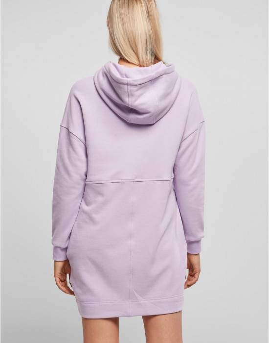 Суичър Ladies Organic Oversized Terry Hoody Dress lilac XXL