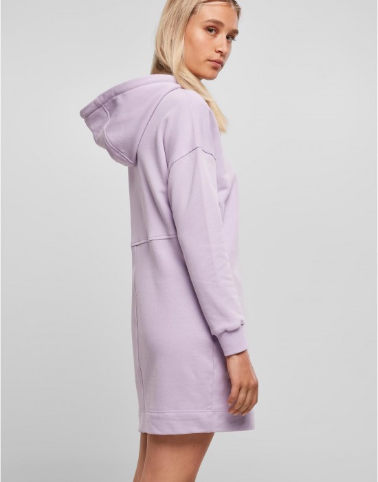 Суичър Ladies Organic Oversized Terry Hoody Dress lilac XXL
