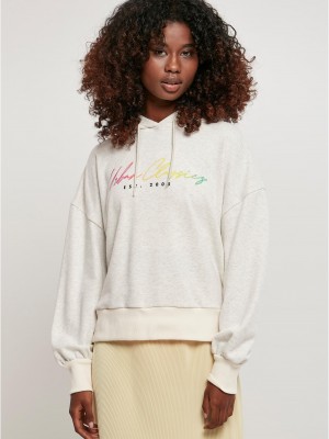 Суичър Ladies Oversized Rainbow Hoody lightgrey XXL