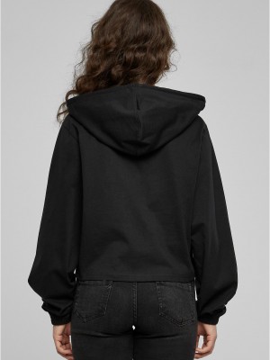 Суичър Ladies Heavy Short Hoody black XS