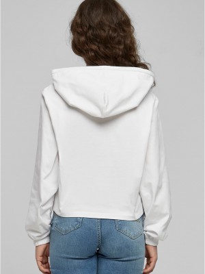 Суичър Ladies Heavy Short Hoody white XS