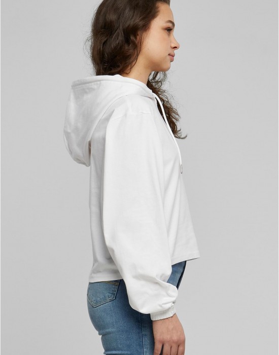 Суичър Ladies Heavy Short Hoody white XS