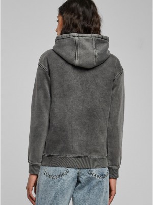 Суичър Ladies Stone Washed Hoody black XXL