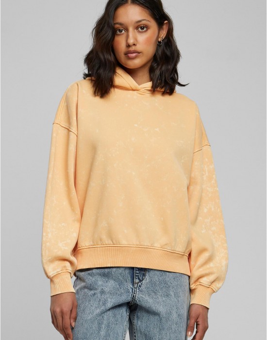 Суичър Ladies Oversized Towel Washed Hoody paleorange XXL