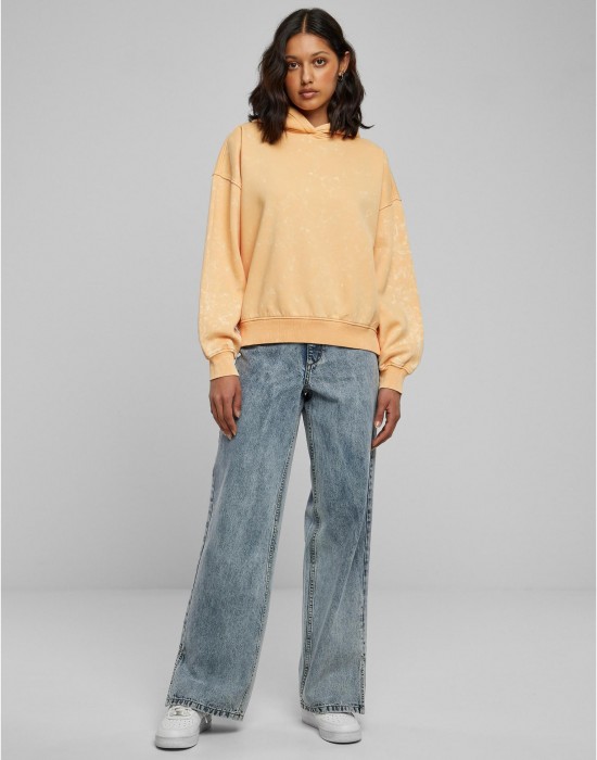 Суичър Ladies Oversized Towel Washed Hoody paleorange XXL