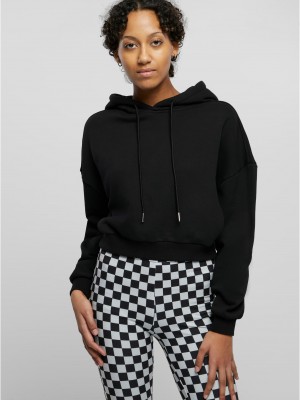 Суичър Ladies Cropped Heavy Hoody black XXL