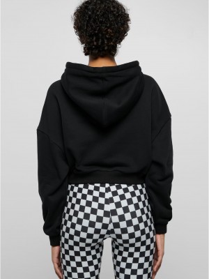 Суичър Ladies Cropped Heavy Hoody black XXL
