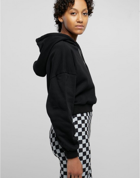 Суичър Ladies Cropped Heavy Hoody black XXL