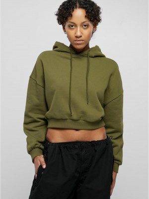 Суичър Ladies Cropped Heavy Hoody summerolive XXL