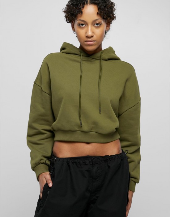 Суичър Ladies Cropped Heavy Hoody summerolive XXL