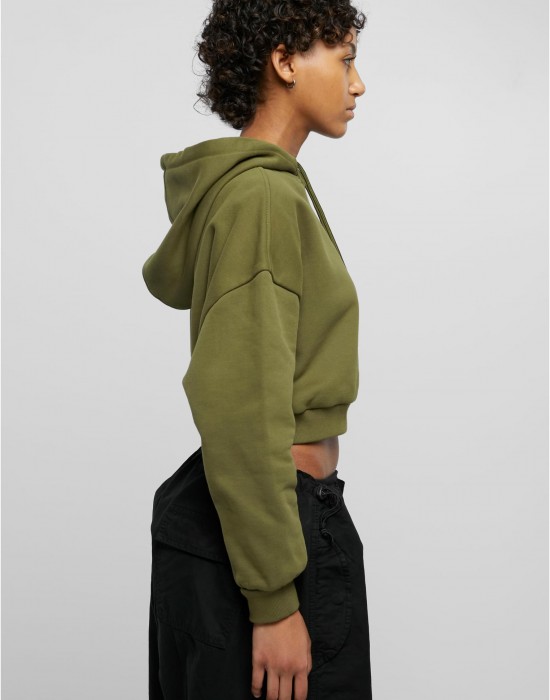 Суичър Ladies Cropped Heavy Hoody summerolive XXL