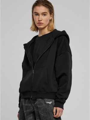 Суичър Ladies Boxy Zip Hoody black XXL