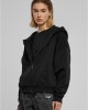 Суичър Ladies Boxy Zip Hoody black XXL