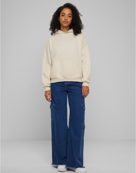 Суичър Ladies Organic Oversized Hoody whitesand XXL