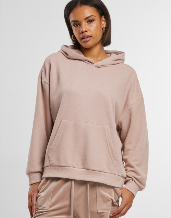 Суичър Ladies Light Terry Oversized Hoodie duskrose XXL