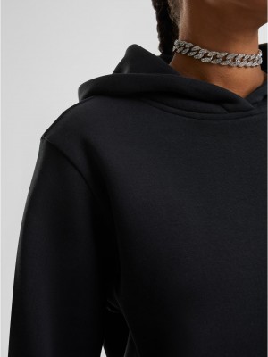 Суичър Ladies Fluffy Hoody black XXL