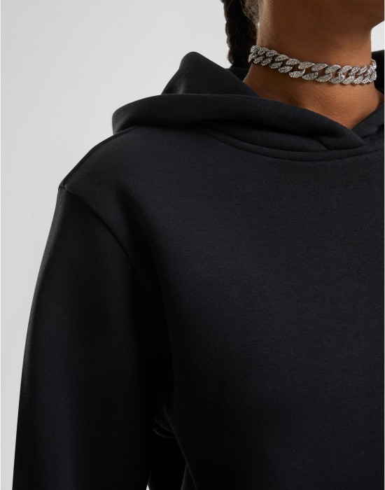 Суичър Ladies Fluffy Hoody black XXL