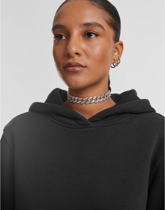 Суичър Ladies Fluffy Hoody black XXL