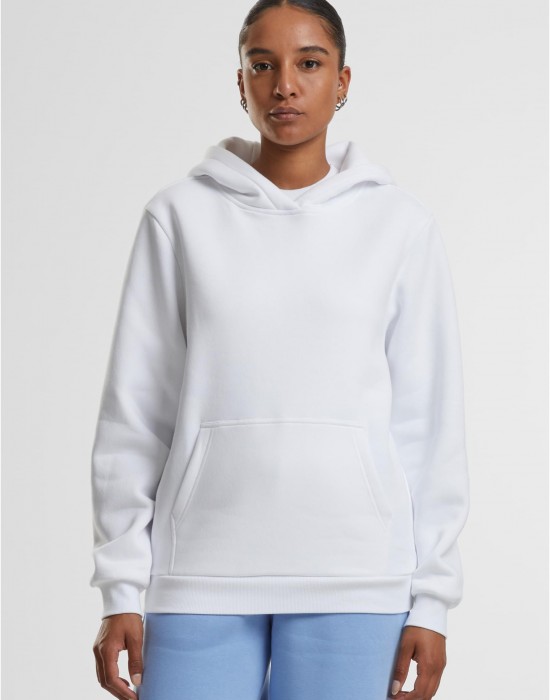 Суичър Ladies Fluffy Hoody white XXL
