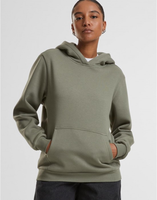 Суичър Ladies Fluffy Hoody paleolive XXL