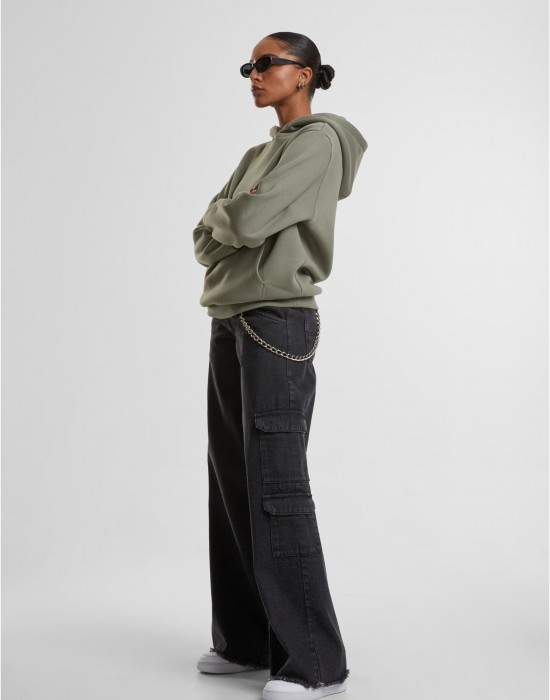 Суичър Ladies Fluffy Hoody paleolive XXL