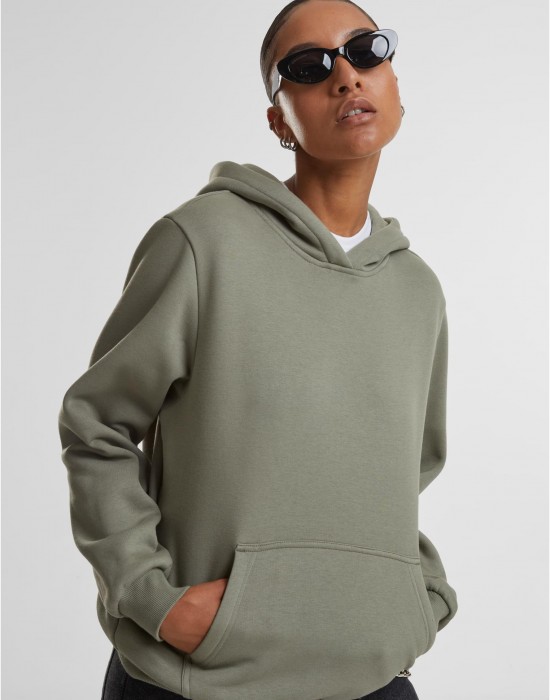 Суичър Ladies Fluffy Hoody paleolive XXL