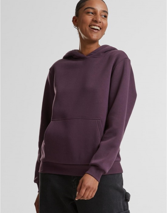 Суичър Ladies Fluffy Hoody plumpurple XXL