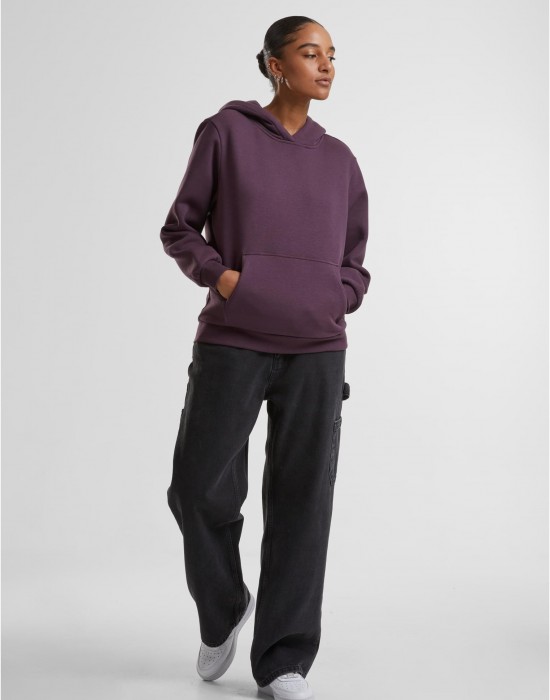 Суичър Ladies Fluffy Hoody plumpurple XXL