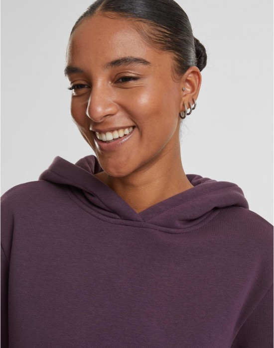 Суичър Ladies Fluffy Hoody plumpurple XXL