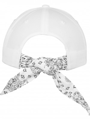 Шапка с козирка в бяло Curved Bandana Tie Snapback Шапка с козирка в бяло Curved Bandana Tie Snapback