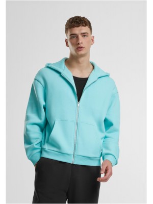 Fluffy Zip Hoody berylblue XXL