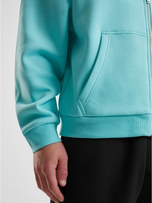 Fluffy Zip Hoody berylblue XXL