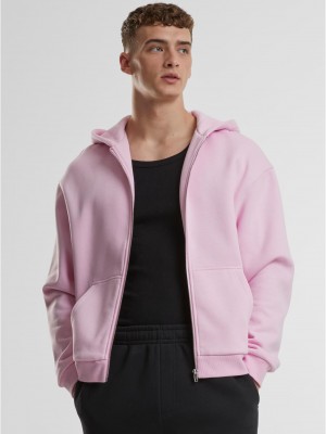 Fluffy Zip Hoody softpink XXL