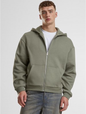 Fluffy Zip Hoody paleolive XXL