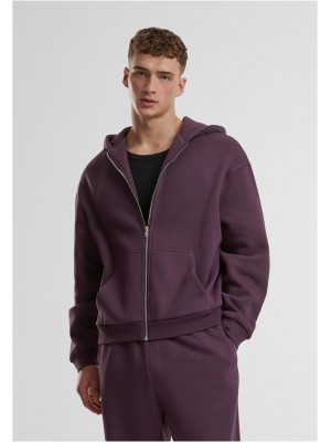 Fluffy Zip Hoody plumpurple XXL