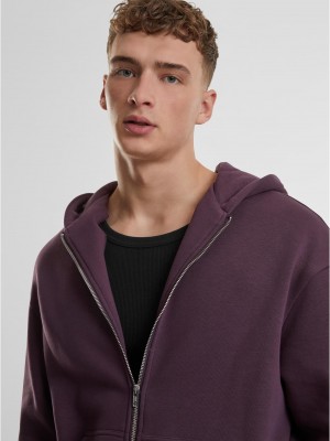 Fluffy Zip Hoody plumpurple XXL