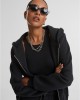 Суичър Ladies Fluffy Zip Hoody black XXL