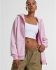 Суичър Ladies Fluffy Zip Hoody softpink XXL