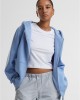 Суичър Ladies Fluffy Zip Hoody powderblue XXL