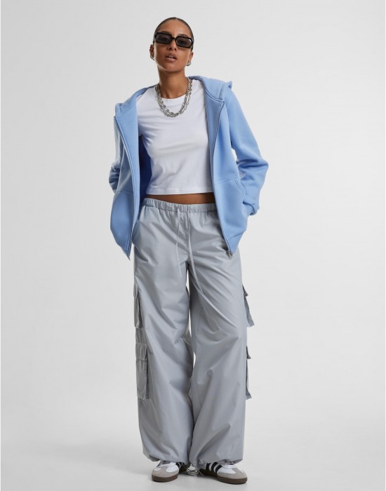 Суичър Ladies Fluffy Zip Hoody powderblue XXL