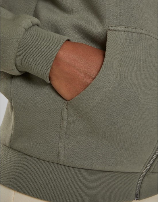 Суичър Ladies Fluffy Zip Hoody paleolive XXL