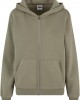 Суичър Ladies Fluffy Zip Hoody paleolive XXL