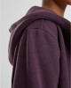 Суичър Ladies Fluffy Zip Hoody plumpurple XXL